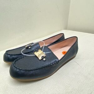 NEW KATE SPADE Carmen Black Leather Loafers Size 11